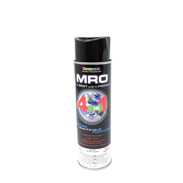 Paint, Mro Industry Black Gloss Enamel-16 Oz